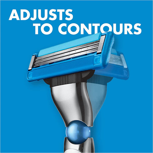 Gillette Mach3 Turbo 3D Razor + Mach3 Turbo 3 Blades Refills - TradeNRG UK